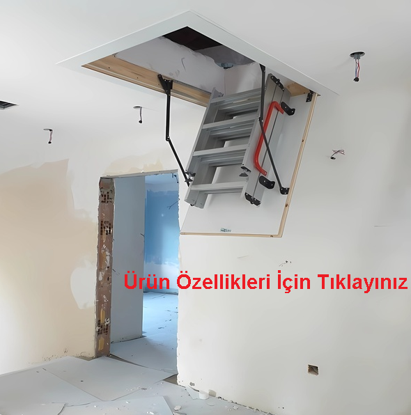 60×120 Yerli Aytürk Alüminyum Çatı Merdiveni H:280cm
