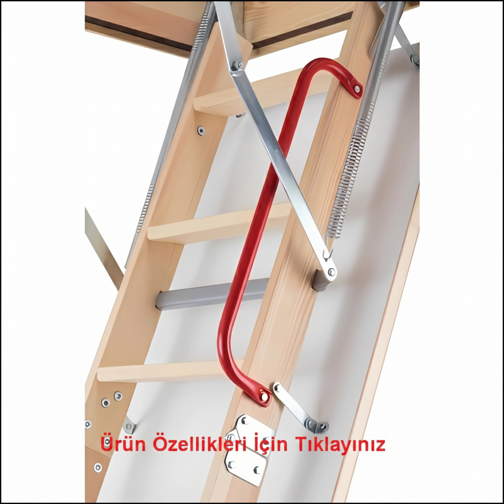 OLe Mini 70×94 Ahşap Çatı Merdiveni H:280CM